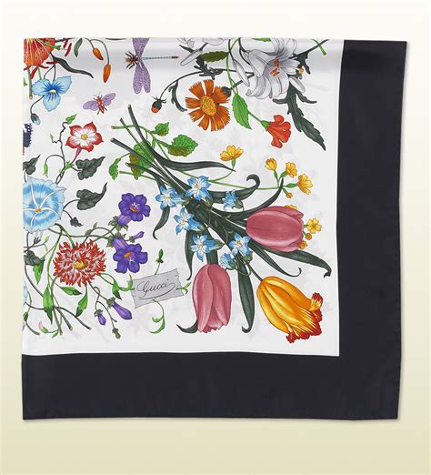 foulard flora di gucci|foulard gucci donna firmata.